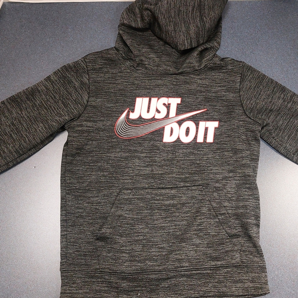 Nike Kids Gray Hoodie - Just Do It